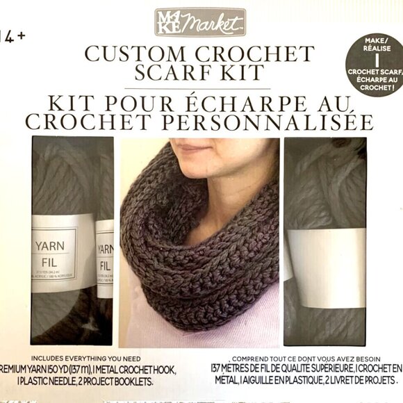Crochet Kit Custom Scarf Kit By Make Market Sealed Everything You Need To Make - Picture 4 of 4